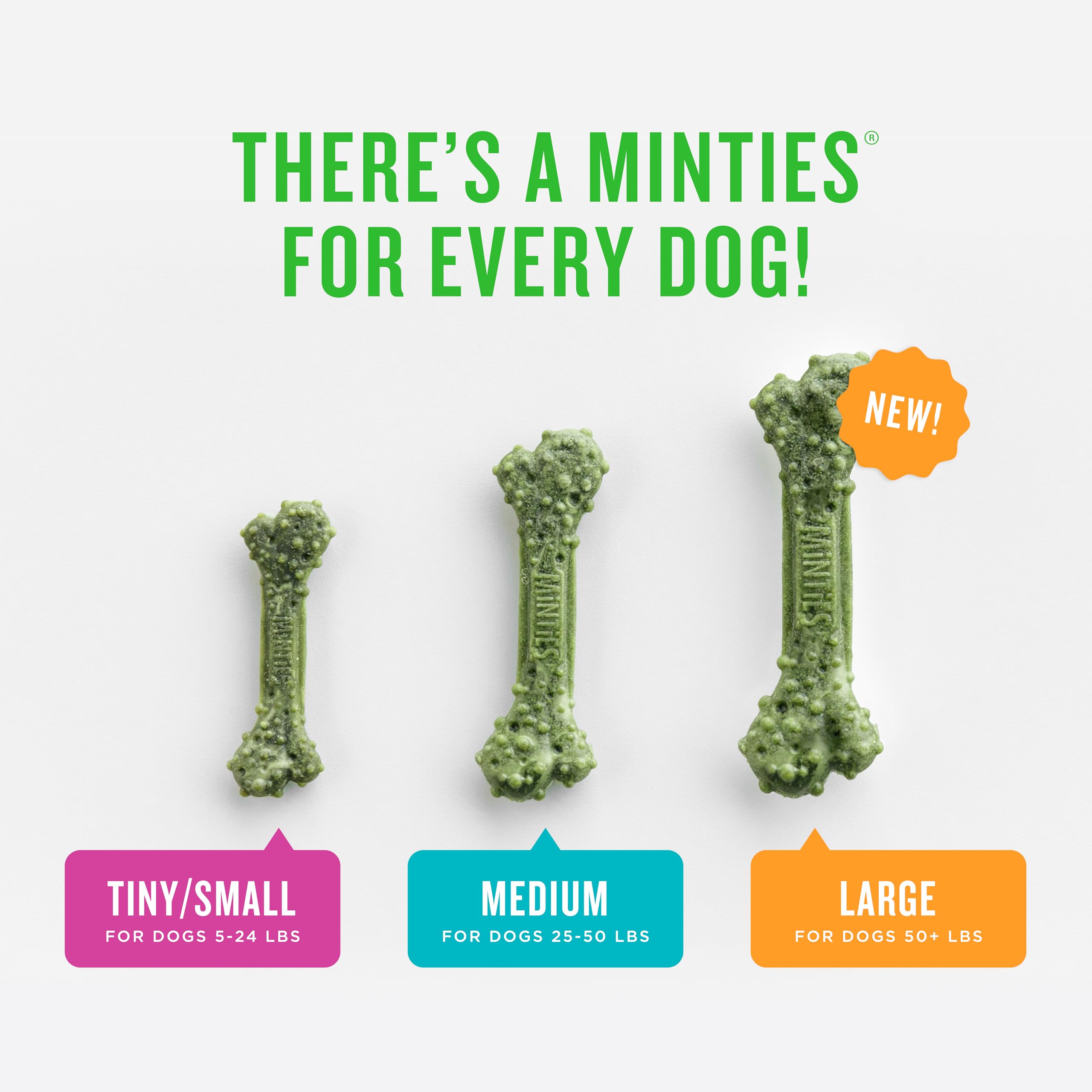 Minties sin gluten para perros, opción dental sabrosa y segura.