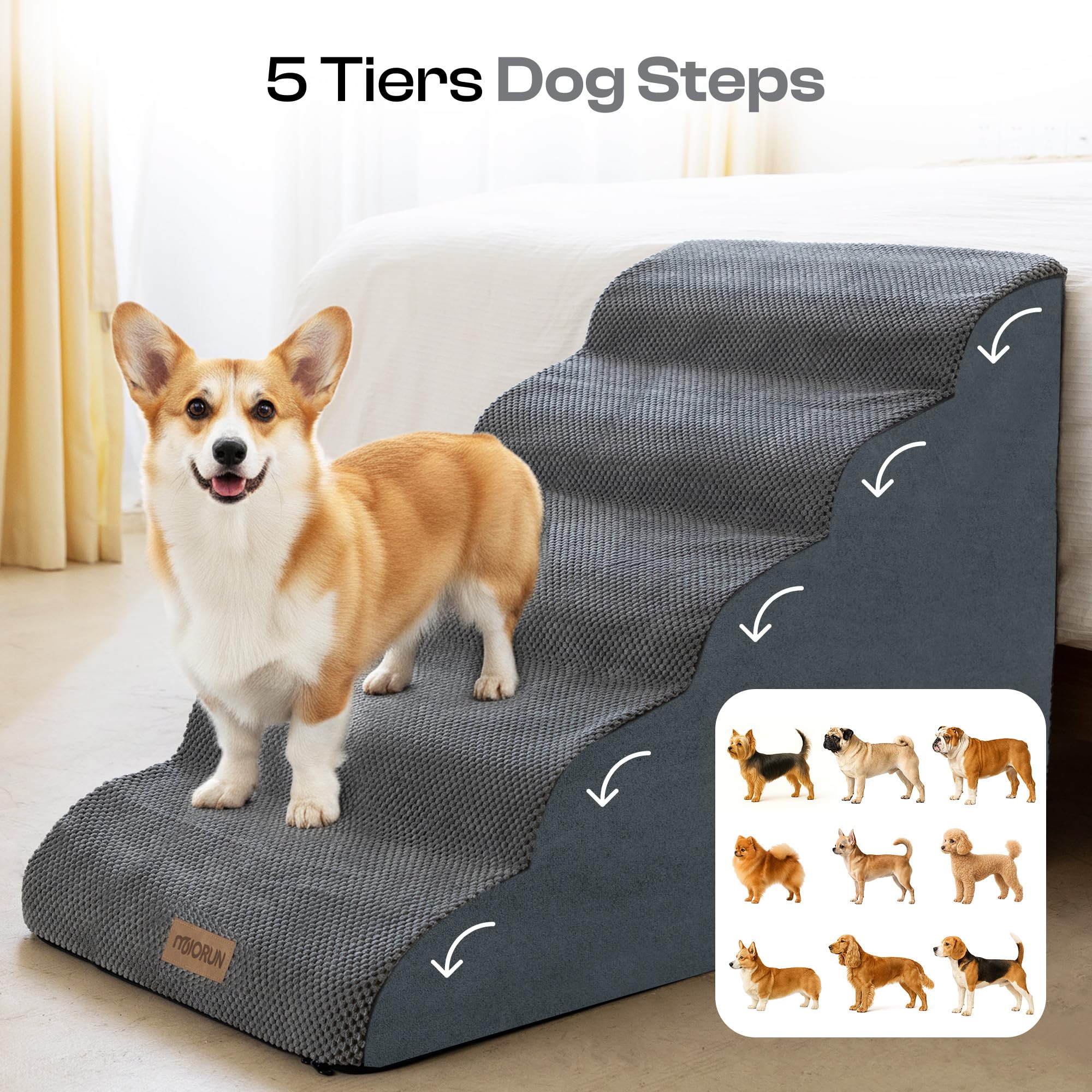 Uso práctico en sofá o cama para mascotas de tamaño medio o grande
