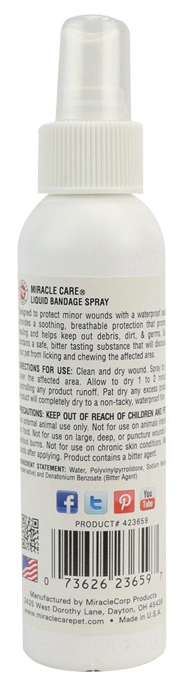 Miracle Care barrera impermeable para heridas mantiene la zona limpia.