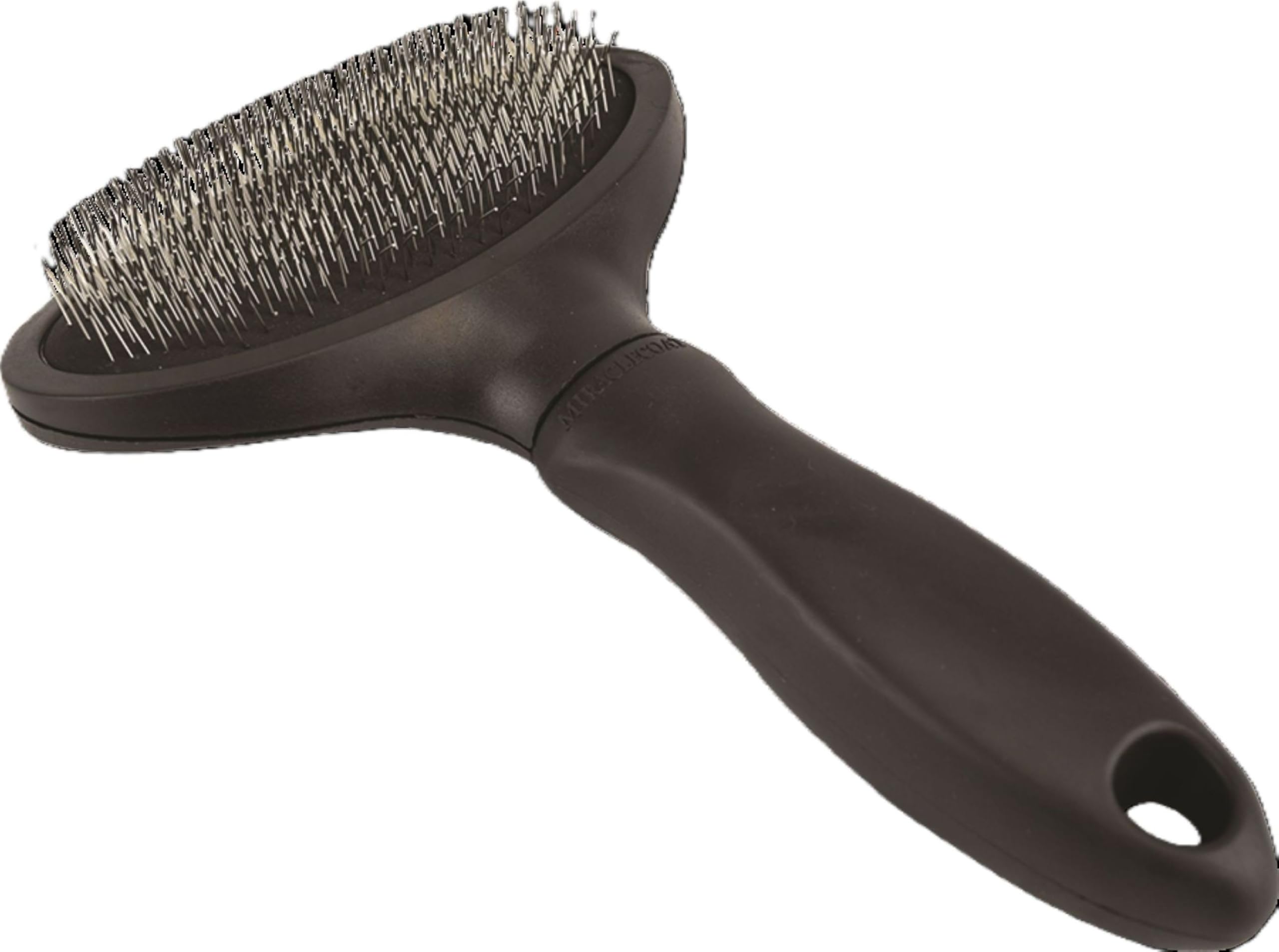 Puntas finas del Miracle Care eliminan pelo suelto sin irritar.