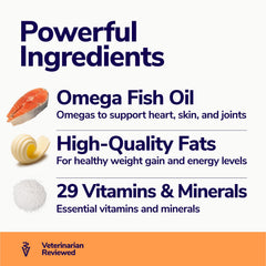 Miracle Vet 29 vitaminas y minerales para apoyo general.
