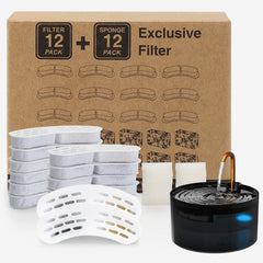 MISFANS filtro repuesto para fuente de gato S003/S005, mejora filtración y rendimiento