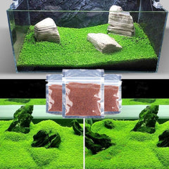 MISUHALOU 3-pack hojas enanas: alfombra verde para acuario, ideal para paisajes submarinos.