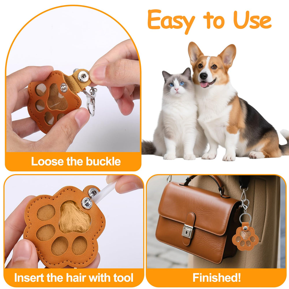 Mity Rain recuerdo tangible de perro, llavero de pelo para honrar a tu compañero.