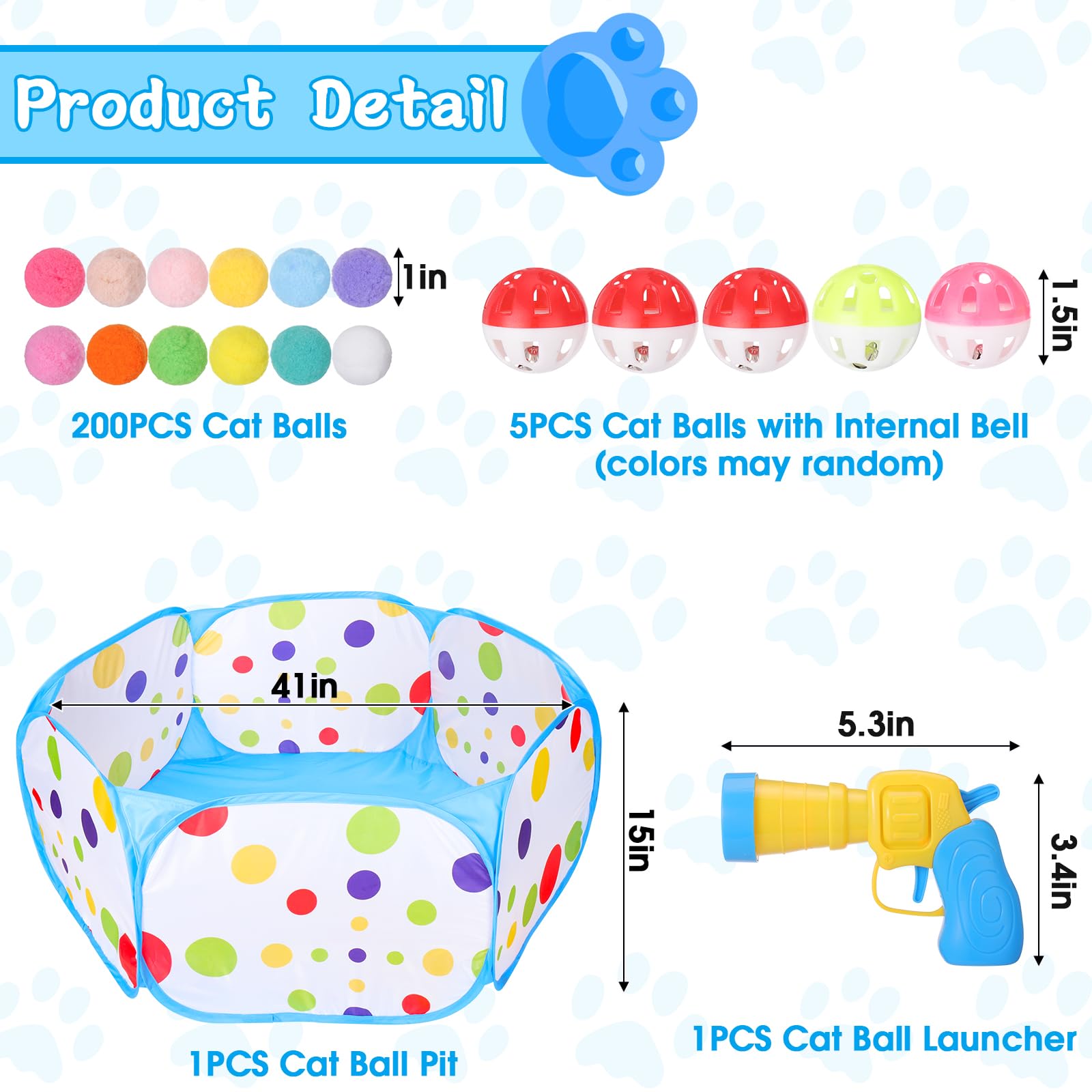 Mity Rain set completo de juegos para gatos.