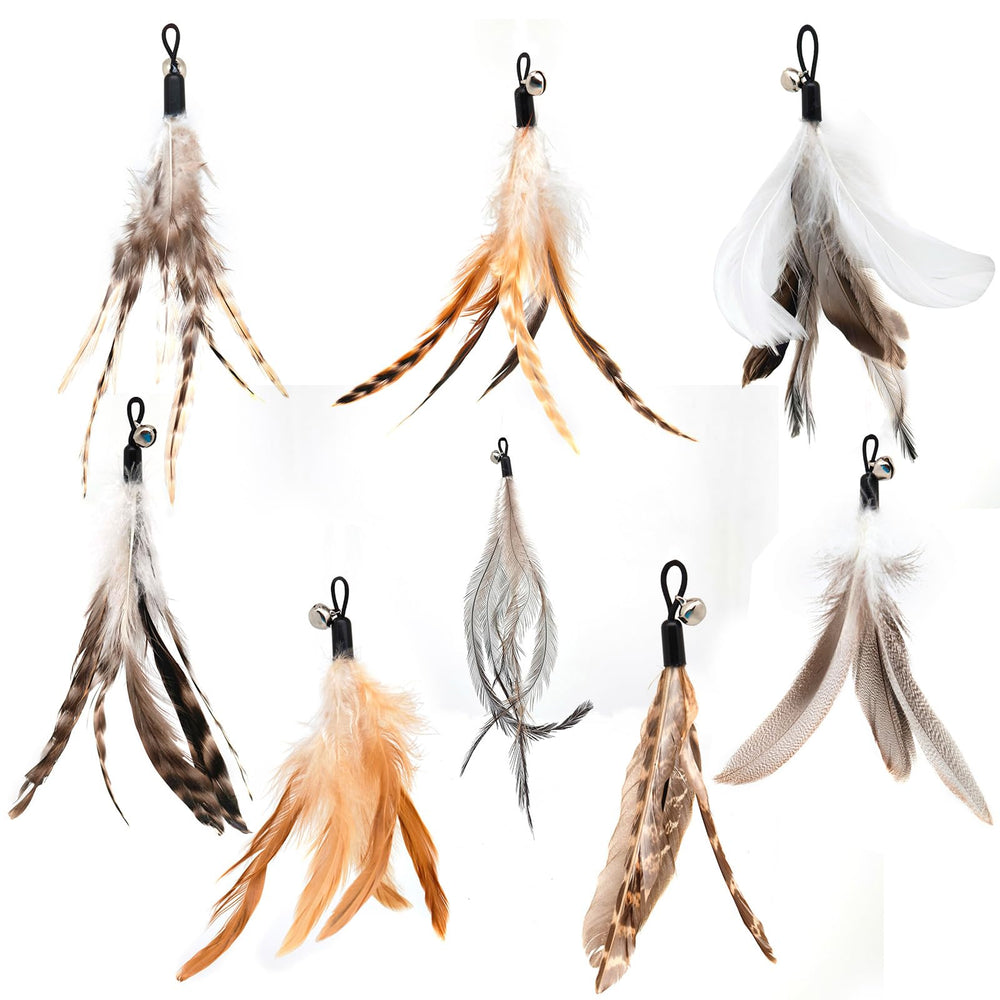 Miwoowim: cabezas de reemplazo con plumas naturales para juego auténtico