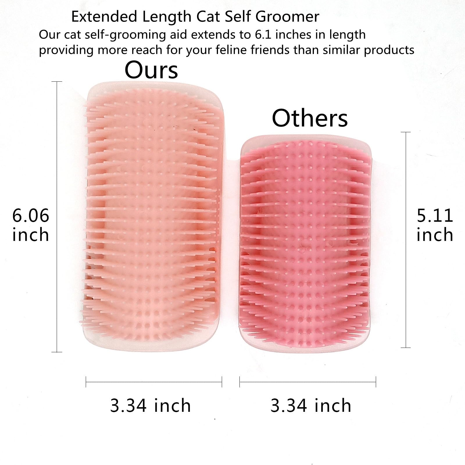 Miwoowim cepillo de cerdas suaves para gato, ofrece masaje suave y cómodo.