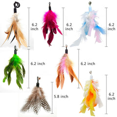 Miwoowim plumas naturales para juego seguro y suave.