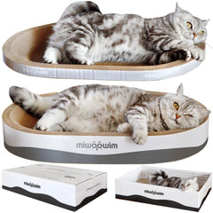 Miwoowim rascador oval grande para gatos, perfecto para rascar y descansar