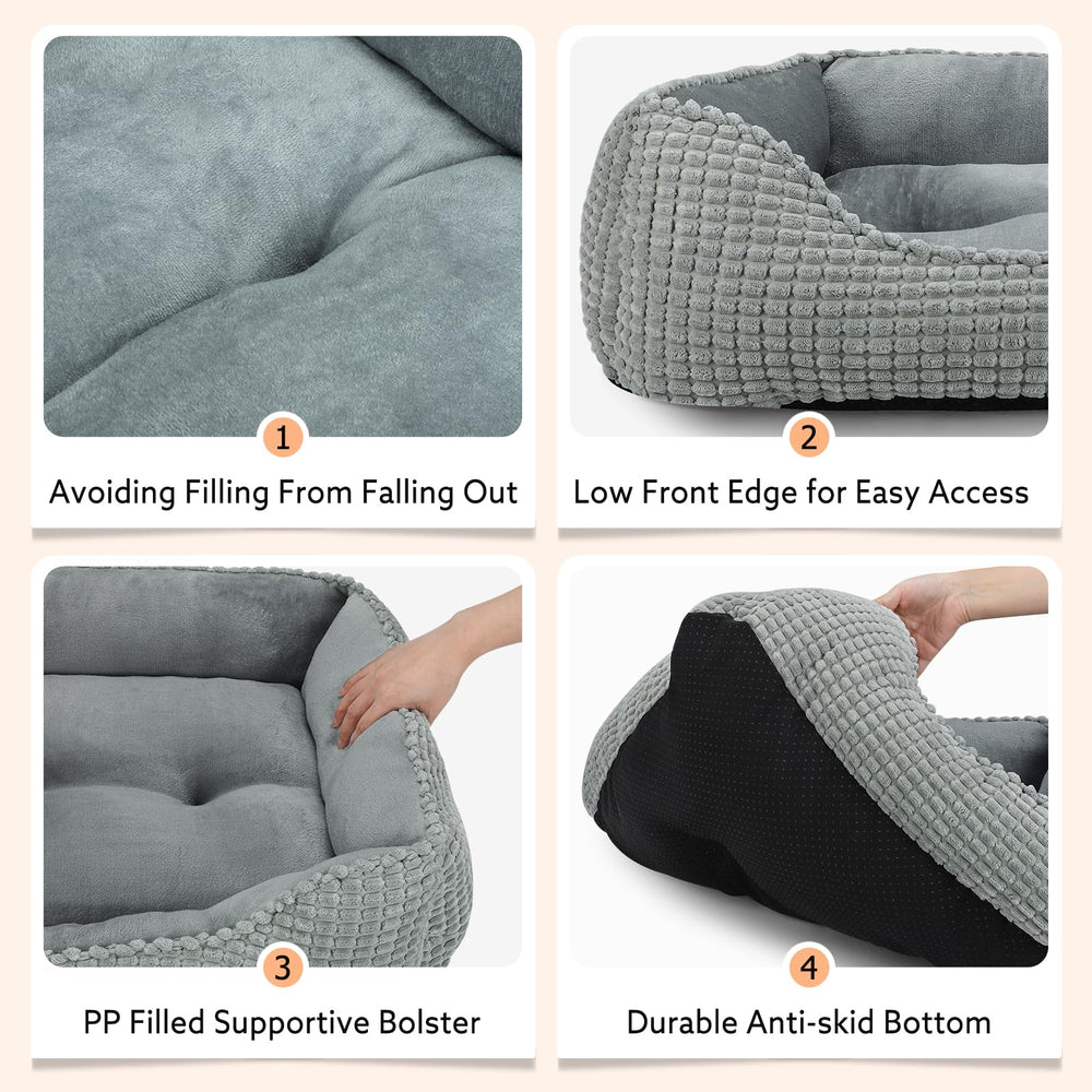 MIXJOY borde elevado ofrece soporte de cuello y hombros para un descanso seguro