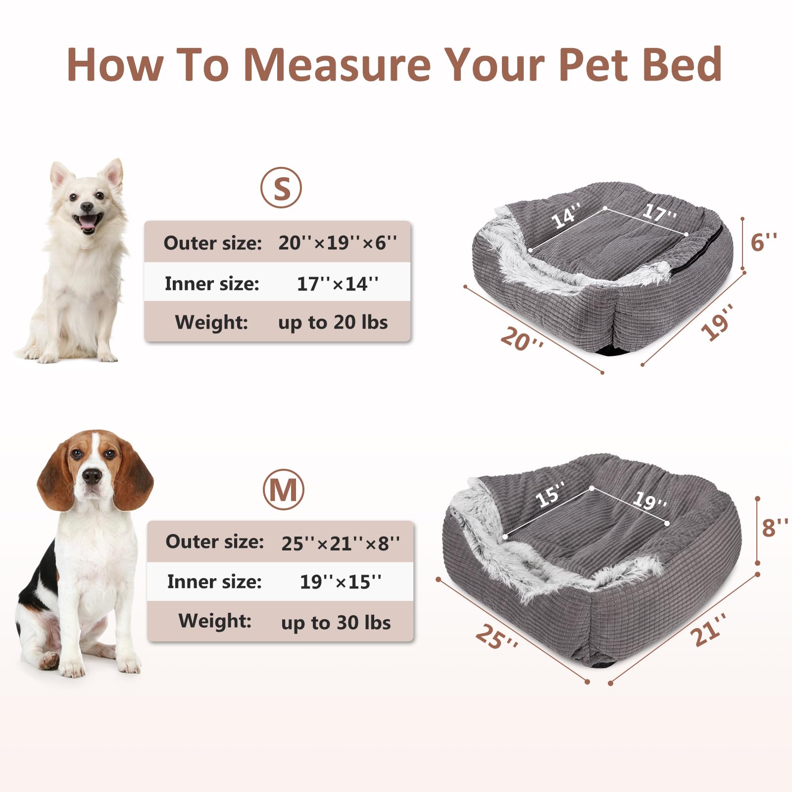 Detalle de tejido suave MIXJOY en capucha de cama para perros