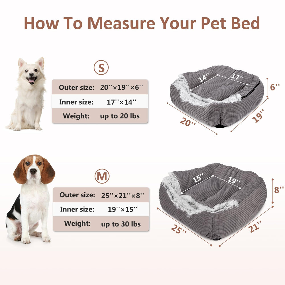 Detalle de tejido suave MIXJOY en capucha de cama para perros