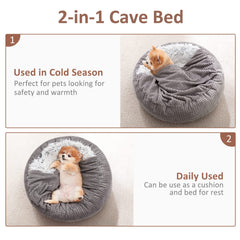 MIXJOY cama cueva para perro con forro suave: confort envolvente.