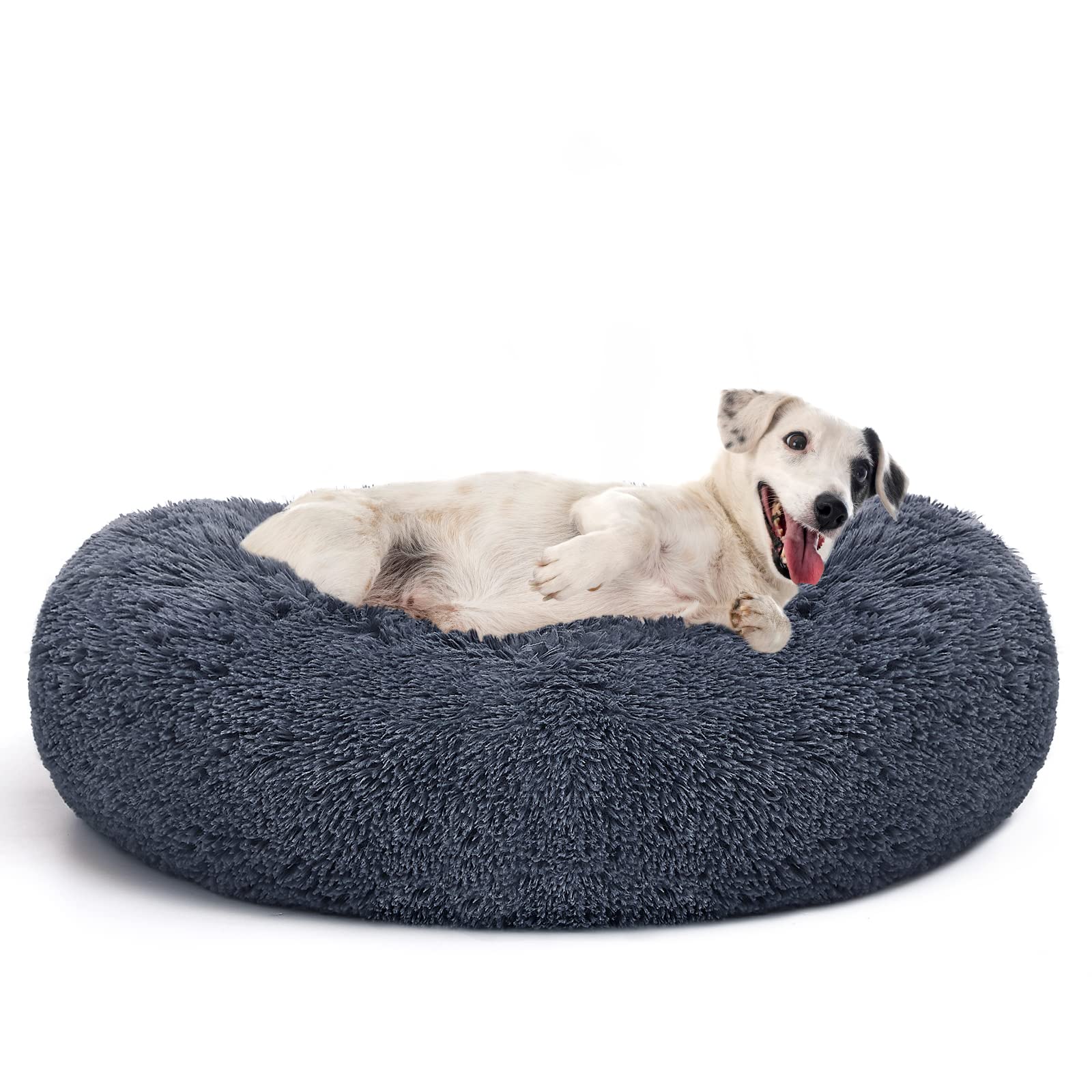 MIXJOY cama dona ortopédica gris-azulado para perros, descanso cómodo