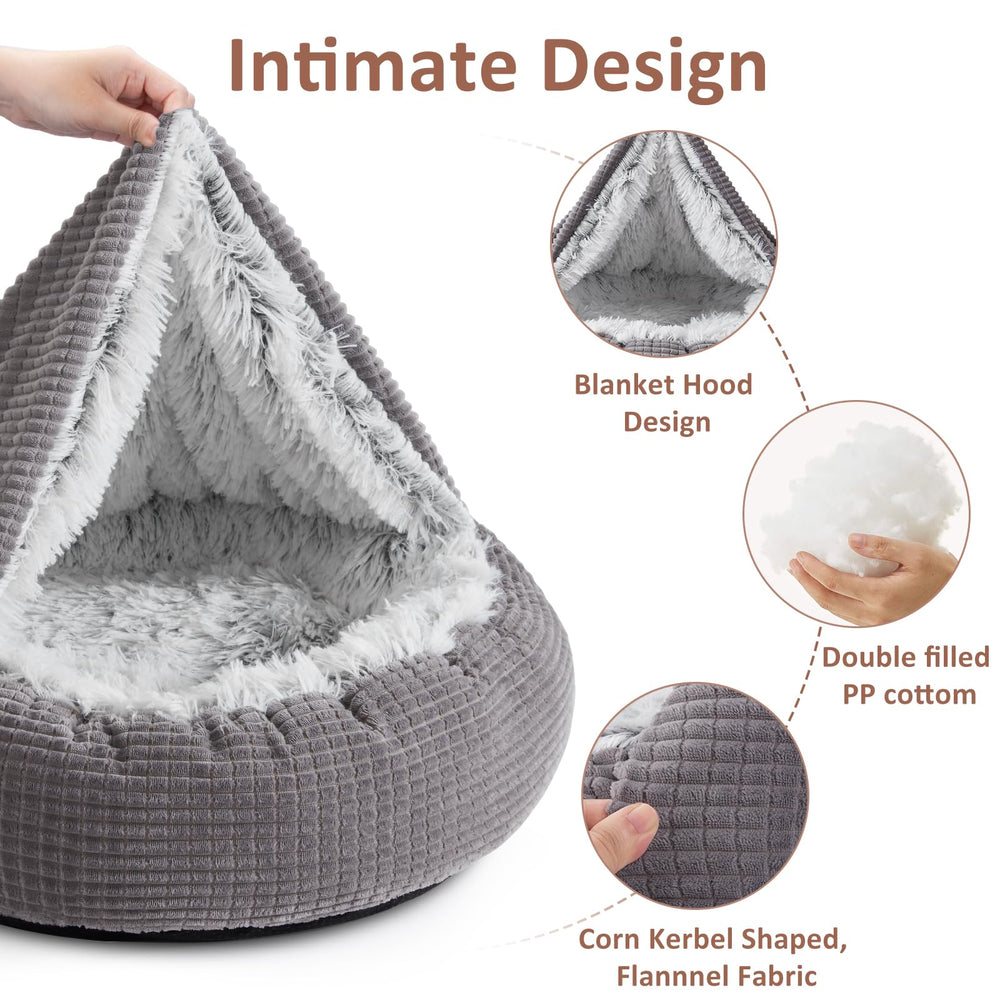 MIXJOY interior mullido mantiene al perro cálido y cómodo.