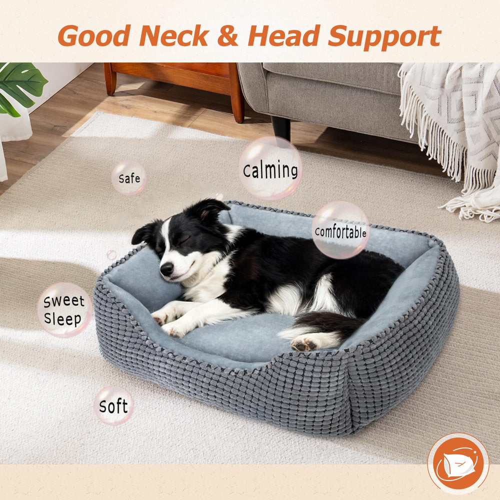 MIXJOY cama para perros medianos, mostrando zona de descanso cómoda.