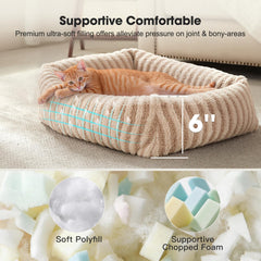 Cama MIXJOY para perros pequeños con tejido de pelo suave.