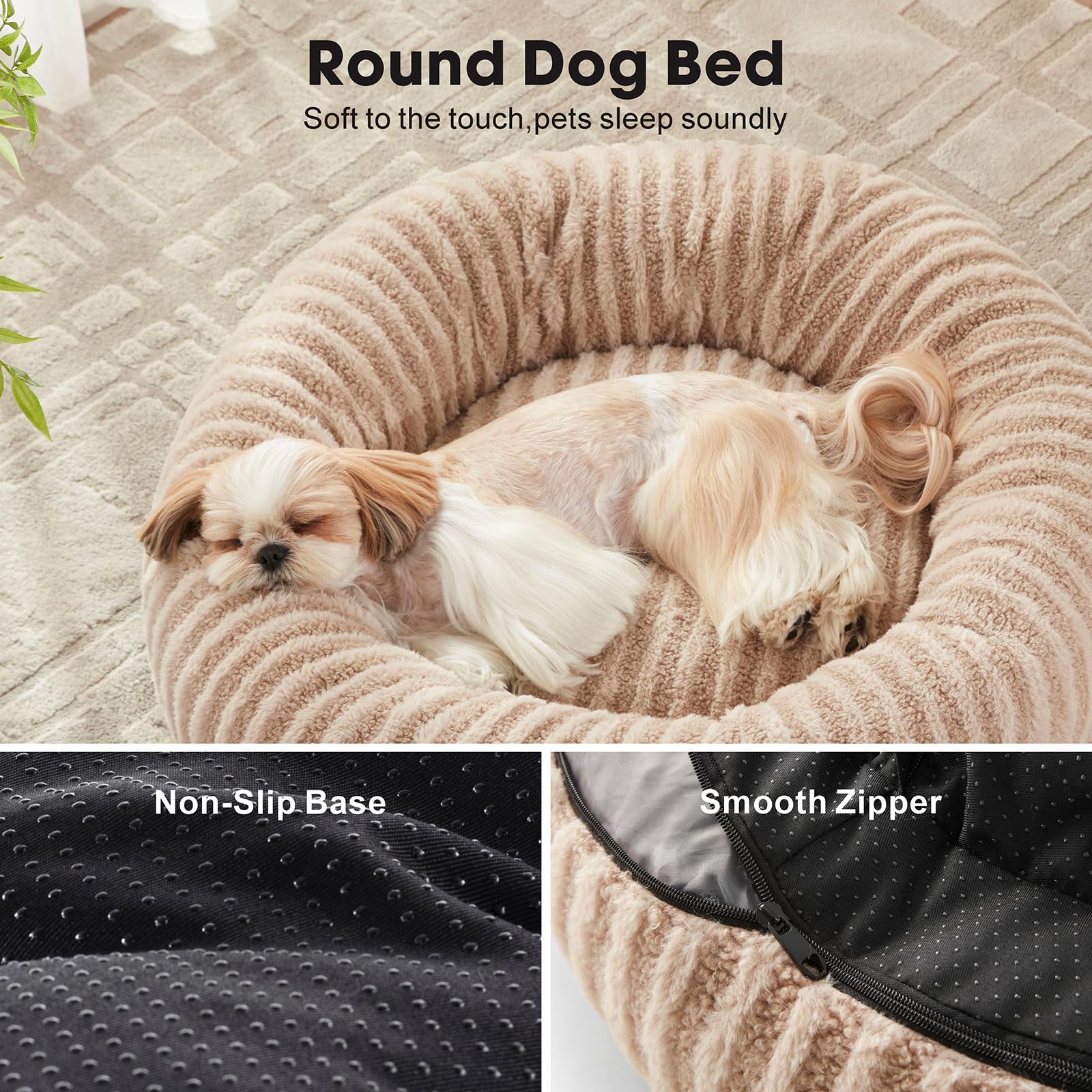 Cama MIXJOY con forma de dona, soporte cómodo para cabeza y cuello al dormir.