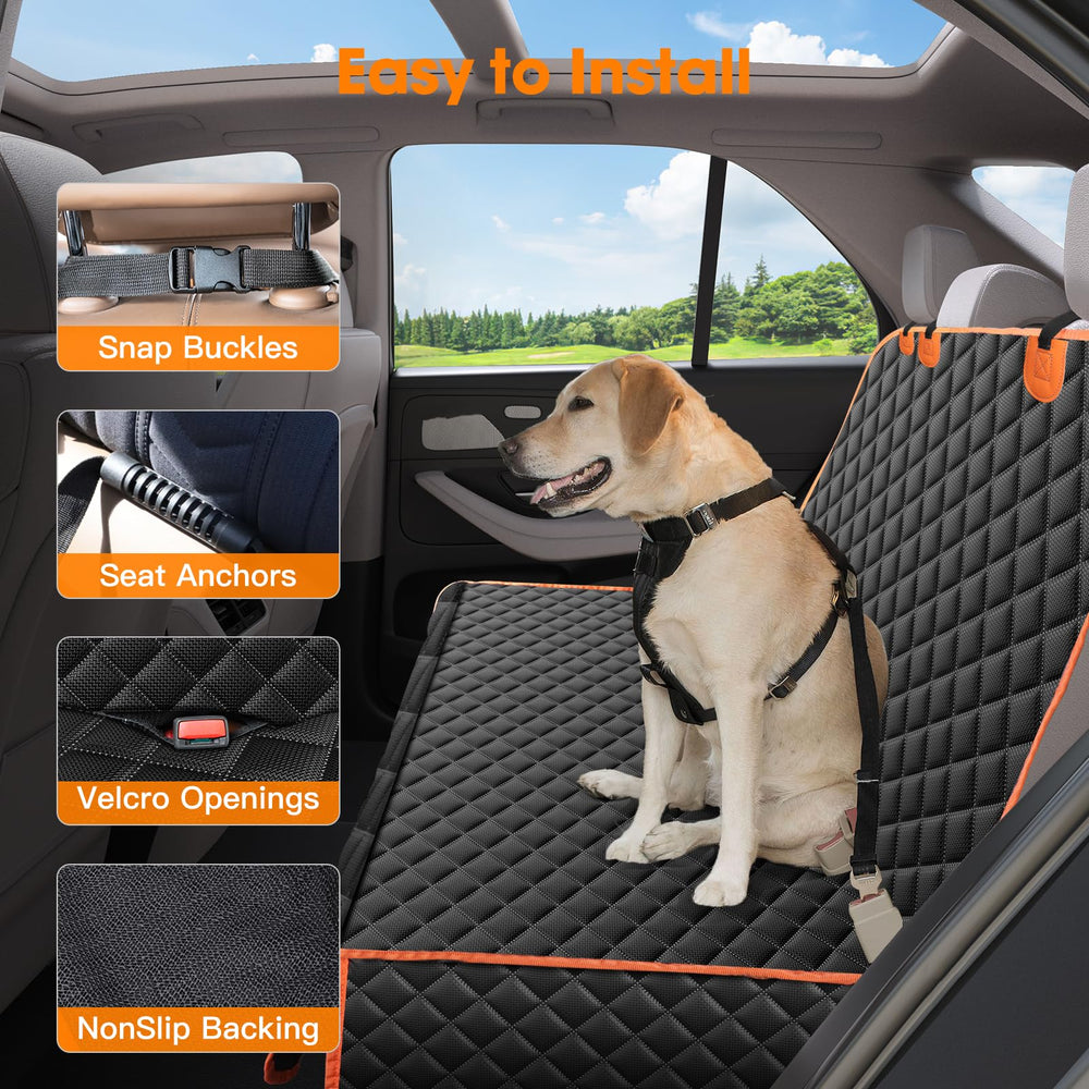 MIXJOY scratch-proof seat cover shields car upholstery from pets and claws
