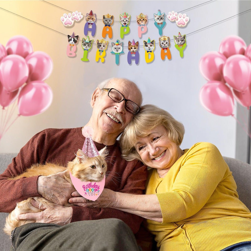 Atuendo Mixrowa para cumpleaños de gatos, ideal para sesiones de fotos