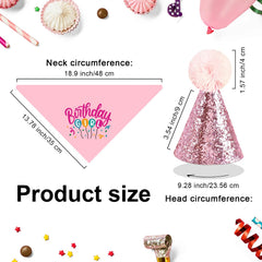Bandana rosa Mixrowa para gatos, ligera y cómoda durante la celebración