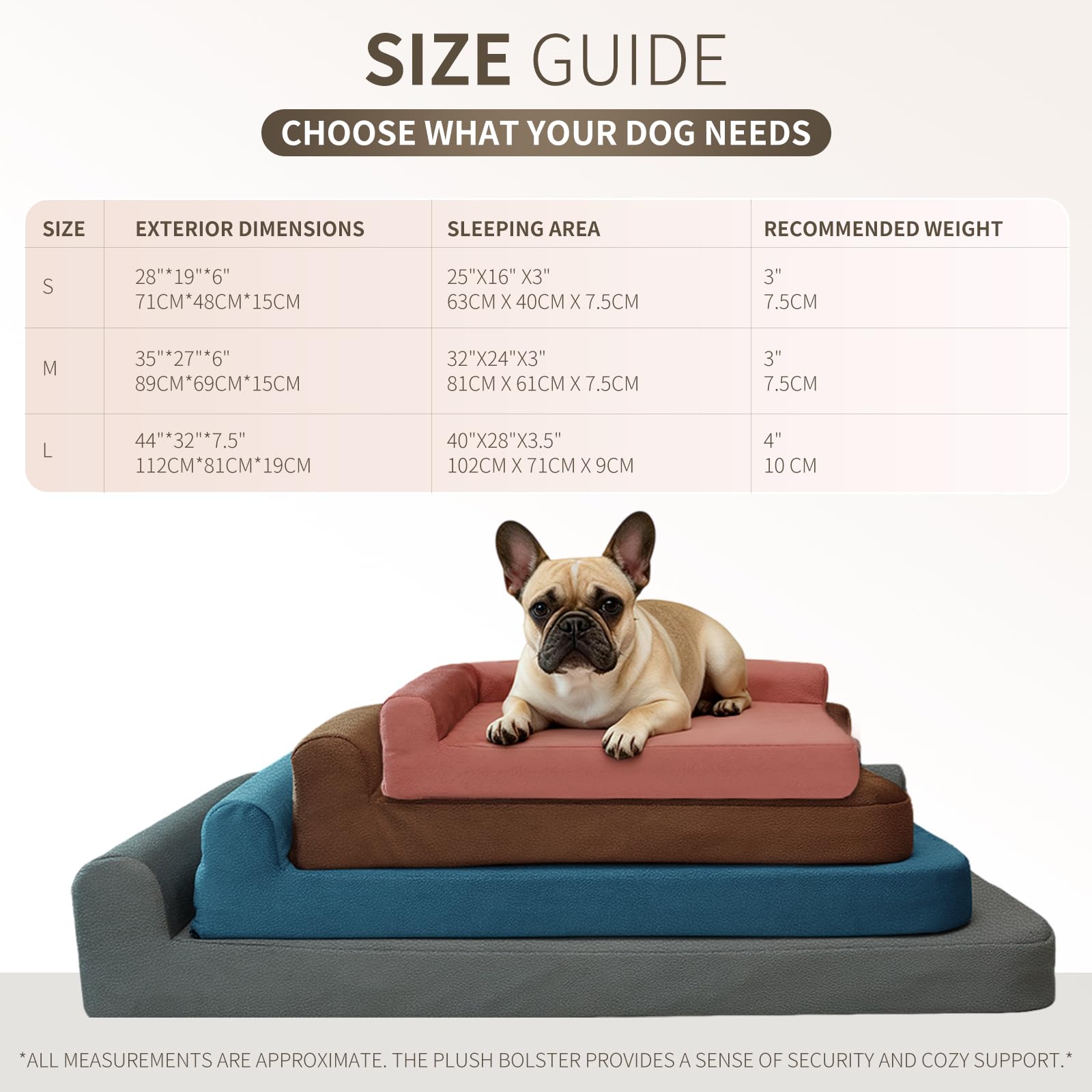 Tamaño grande de MIZZMIZZ ideal para razas grandes y perros mayores.