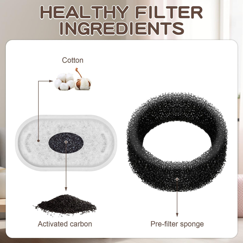 Kit MJYNITE completo: incluye filtros y esponjas para mantenimiento sencillo.