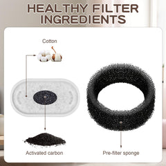 Kit MJYNITE completo: incluye filtros y esponjas para mantenimiento sencillo.