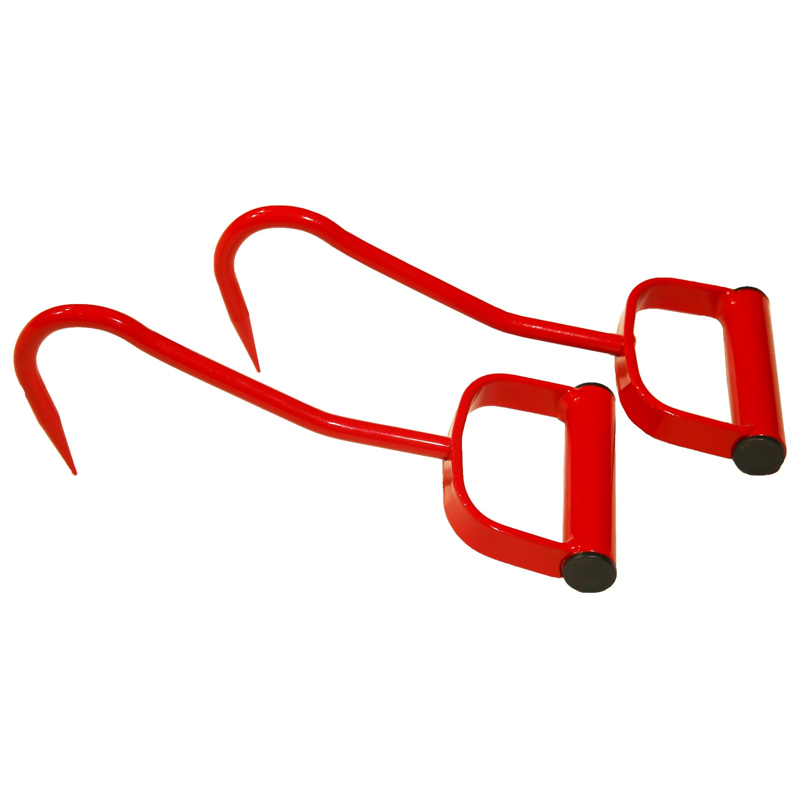 Mkienhy diseño facilita inserción y liberación del heno con gancho rojo.