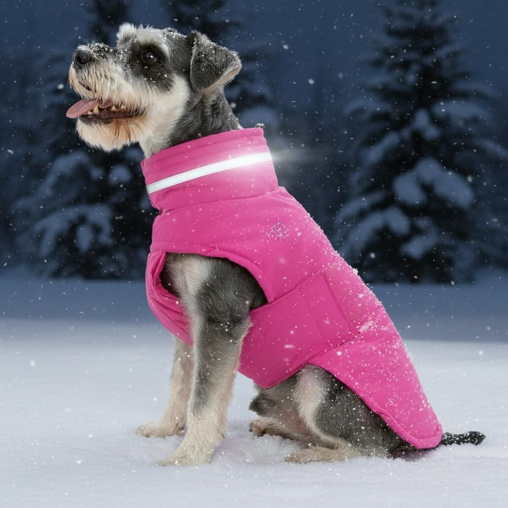La capa-perro-impermeable de Mklhgty protege frente a lluvia y nieve.