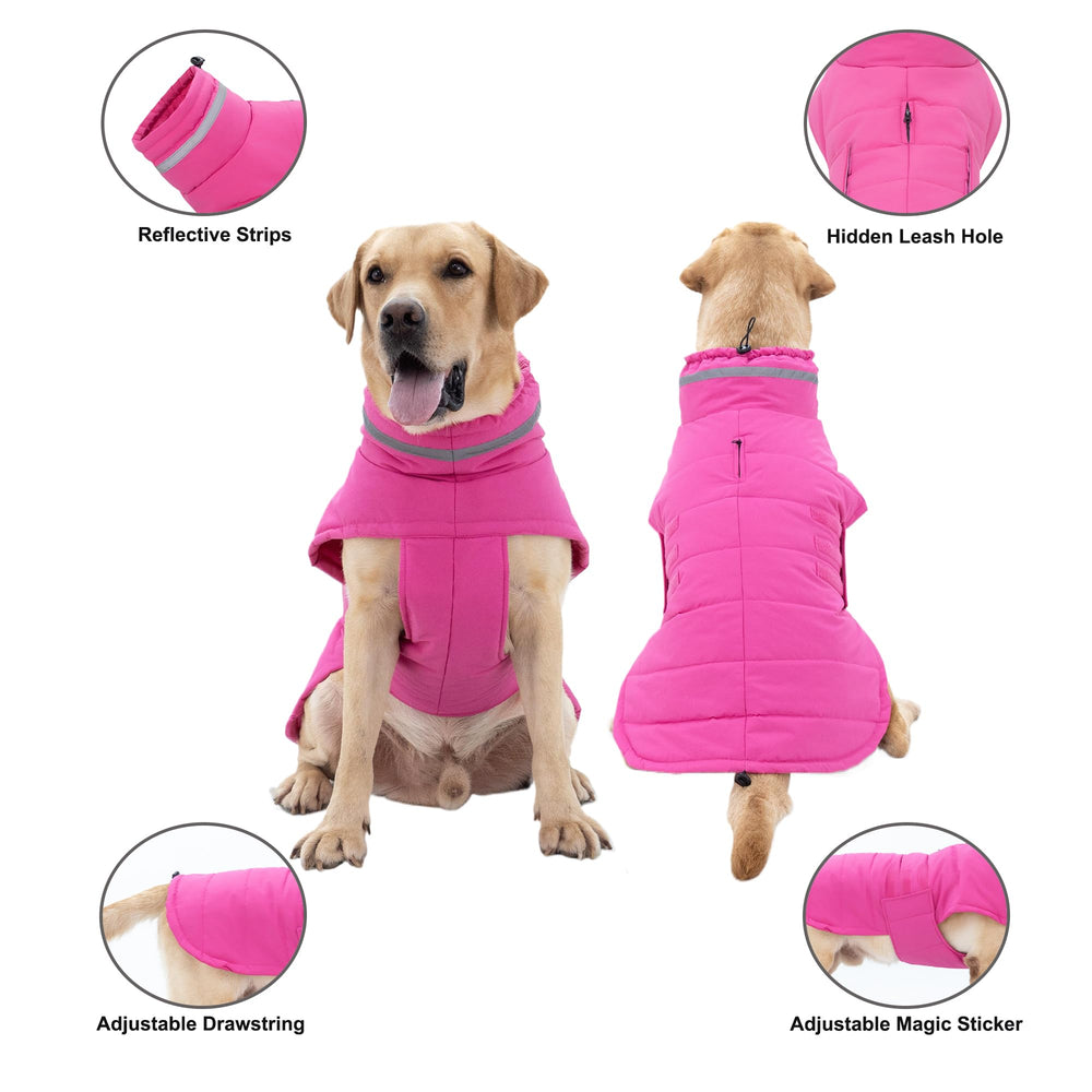 La capa-perro-reflejante-cuello de Mklhgty mejora visibilidad nocturna.