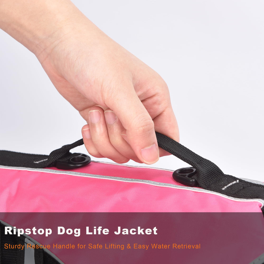 Chaleco Mklhgty con asa de rescate superior para maniobras rápidas.