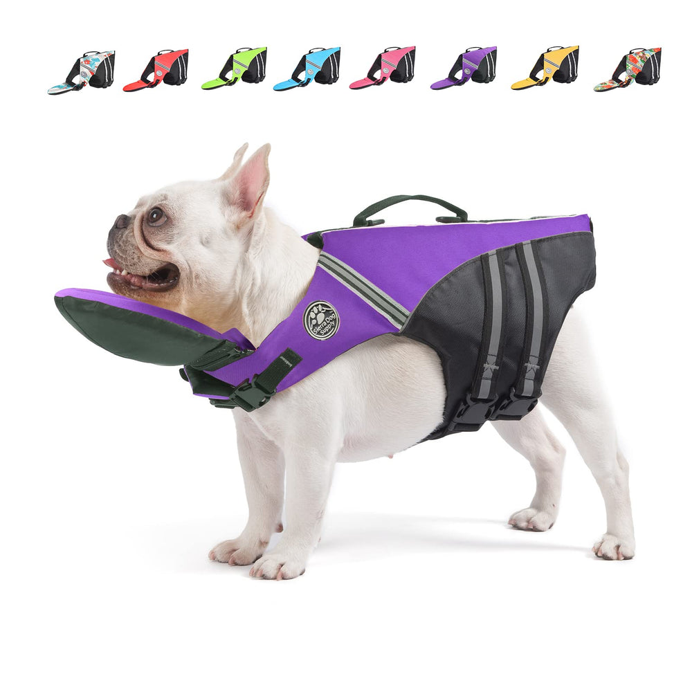 Mklhgty chaleco salvavidas para perro con reflectante para mayor visibilidad al nadar.