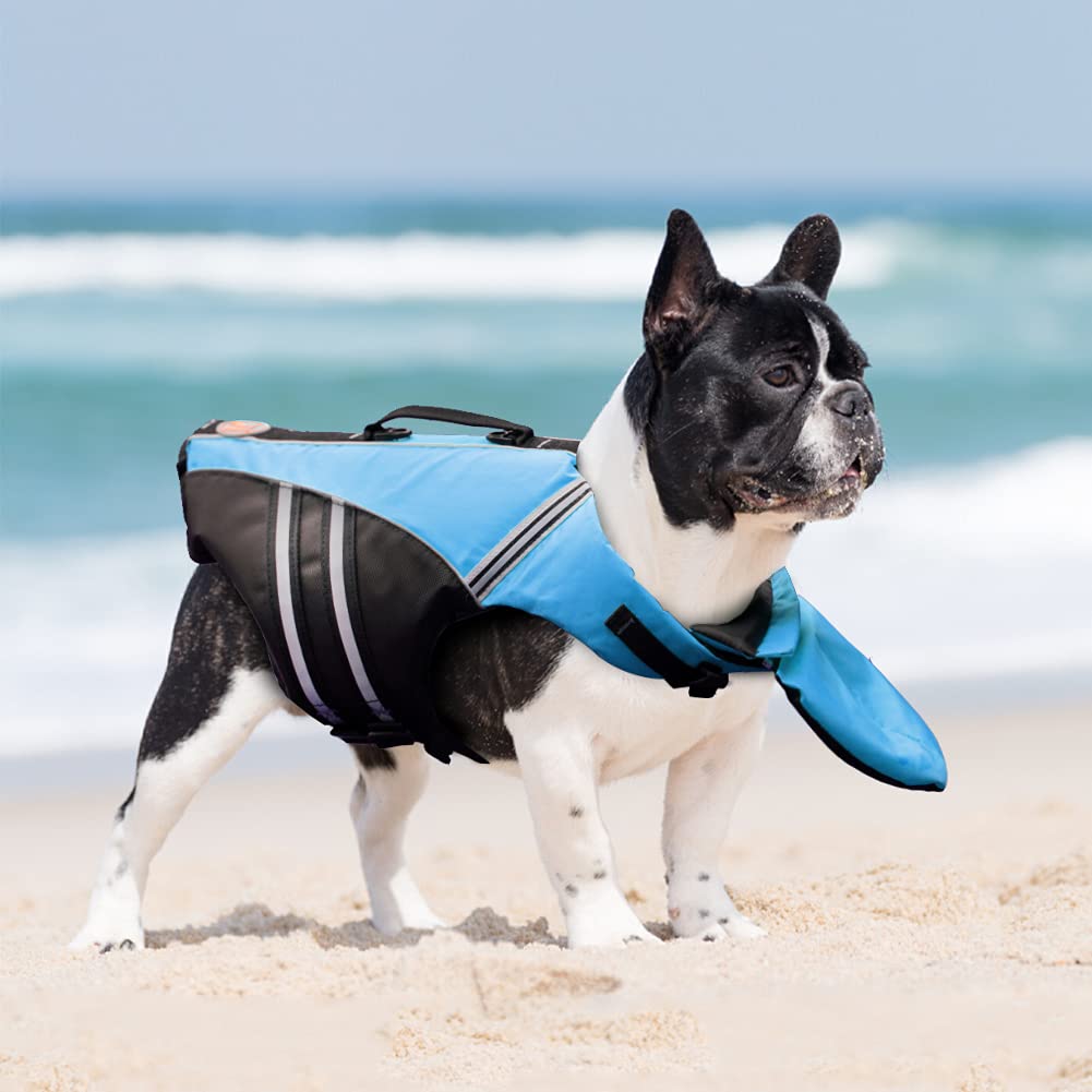 Mklhgty salvavidas para perro con asa de rescate superior para facilitar el rescate