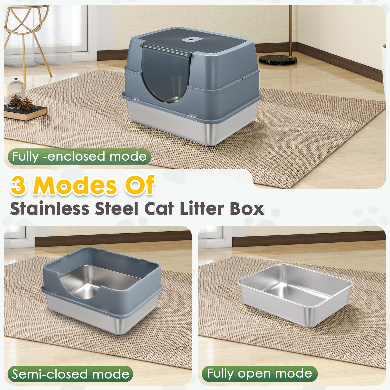 Modign acero inoxidable duradero: superficie resistente y fácil de limpiar