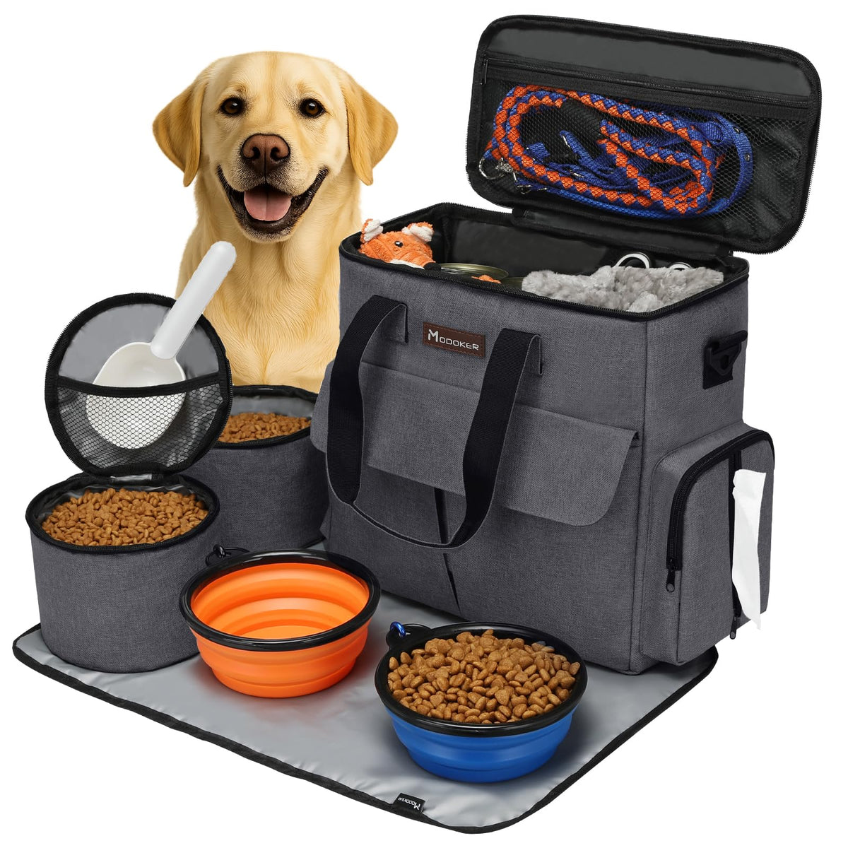 Modoker bolsa de viaje para mascotas, frente de la bolsa, ideal para cabina.