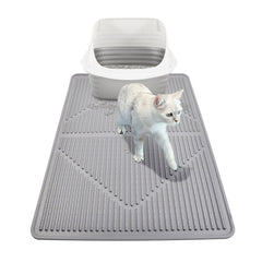 Mofason alfombra para arena de gatos grande: captura arena y protege el suelo.