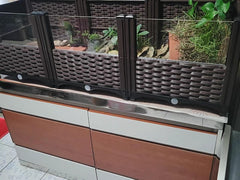 MOGUOBIN tortuga-habitat interior con diseño de tres espacios para descanso y juego.