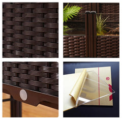 MOGUOBIN tortuga-habitat ventanas acrílicas grandes para observación y luz natural.