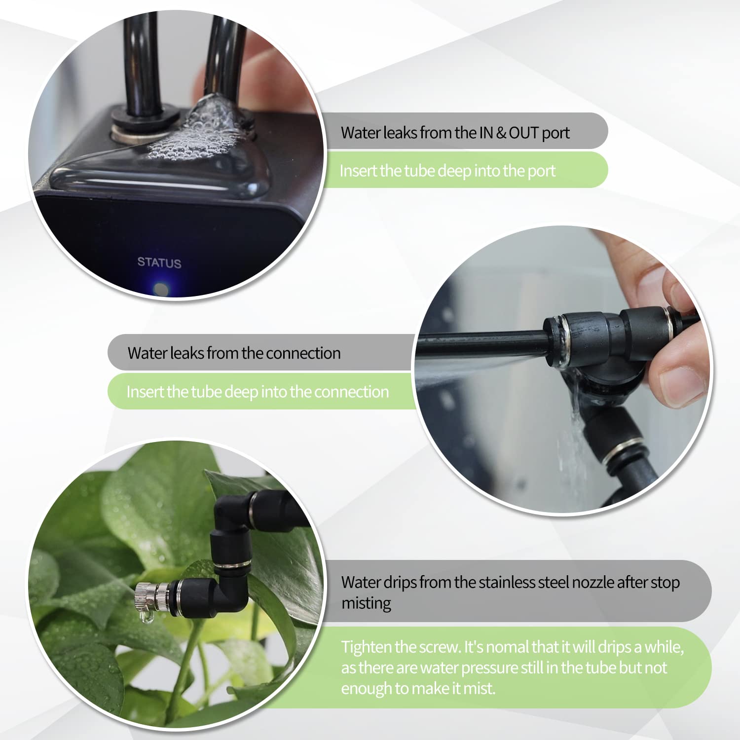 Moistenland: instalación DIY en minutos con accesorios incluidos.