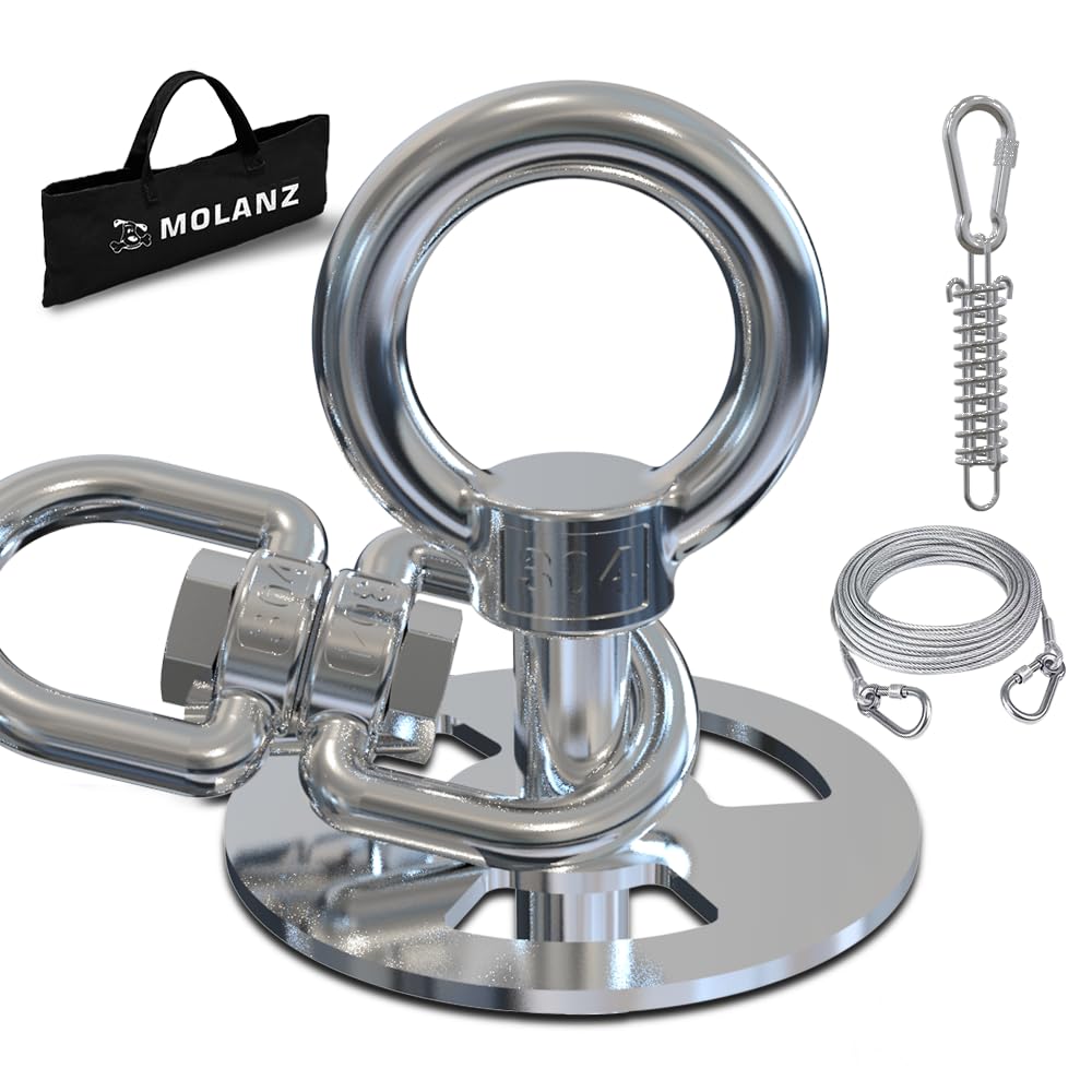 MOLANZ ancla para perro en acero inoxidable 304, duradera para uso al aire libre.