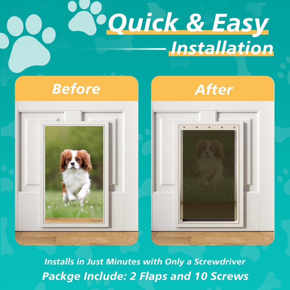 MOLYLY panel desplegable para puerta de perro, flexible y duradero