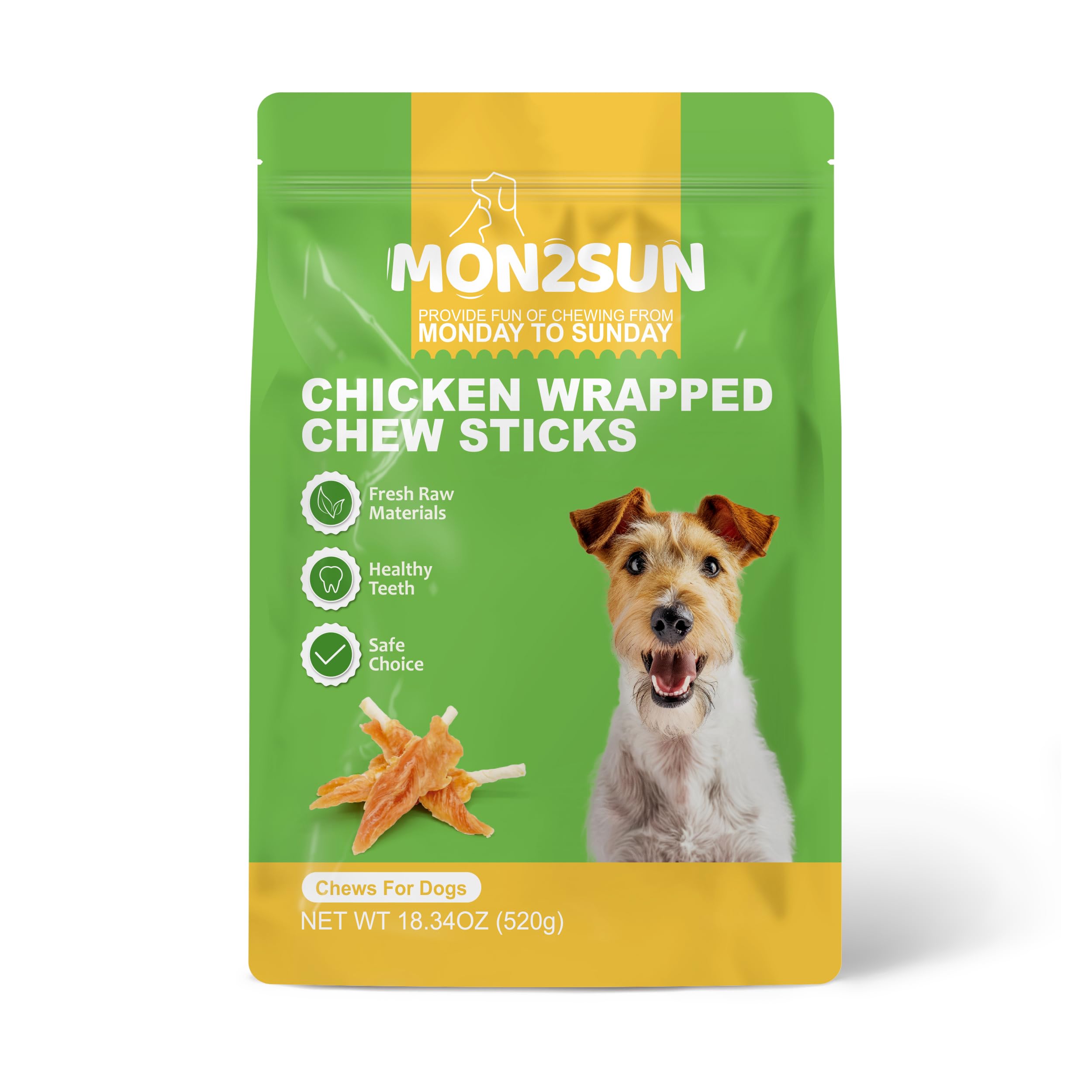 MON2SUN aroma suave y sabor a pollo, mejora la experiencia de snack