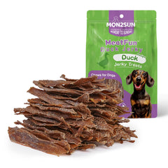 MON2SUN Duck Jerky: paquete de 14oz para perros de todos los tamaños.
