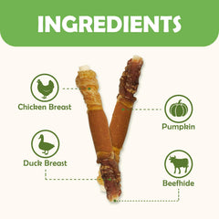 MON2SUN ingredientes naturales pollo pato calabaza para golosinas sabrosas