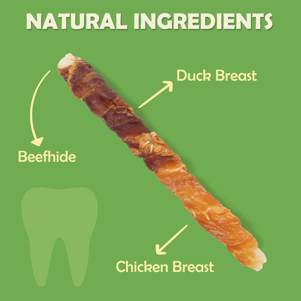 MON2SUN limpieza dental para perros pequeños durante la merienda.