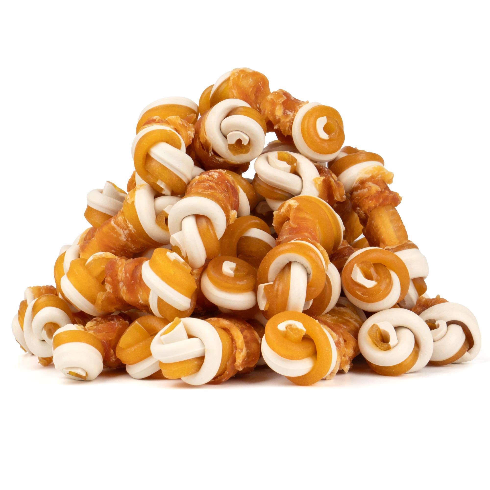 MON2SUN empaquetado: huesos mini nudo de pollo sin cuero con vegetales; snack saludable para perros pequeños.