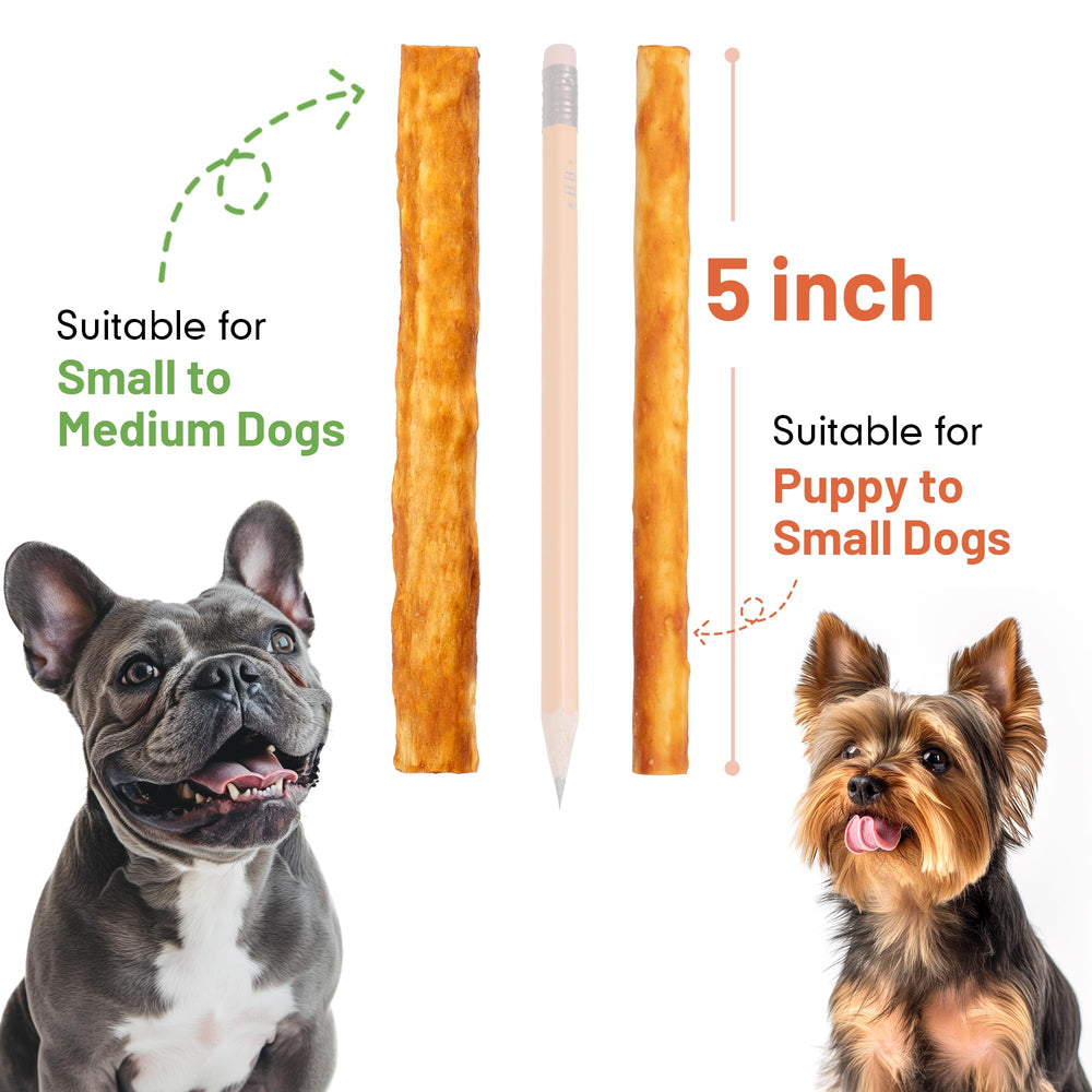 MON2SUN palitos de colágeno para perros, textura firme para masticación saludable.