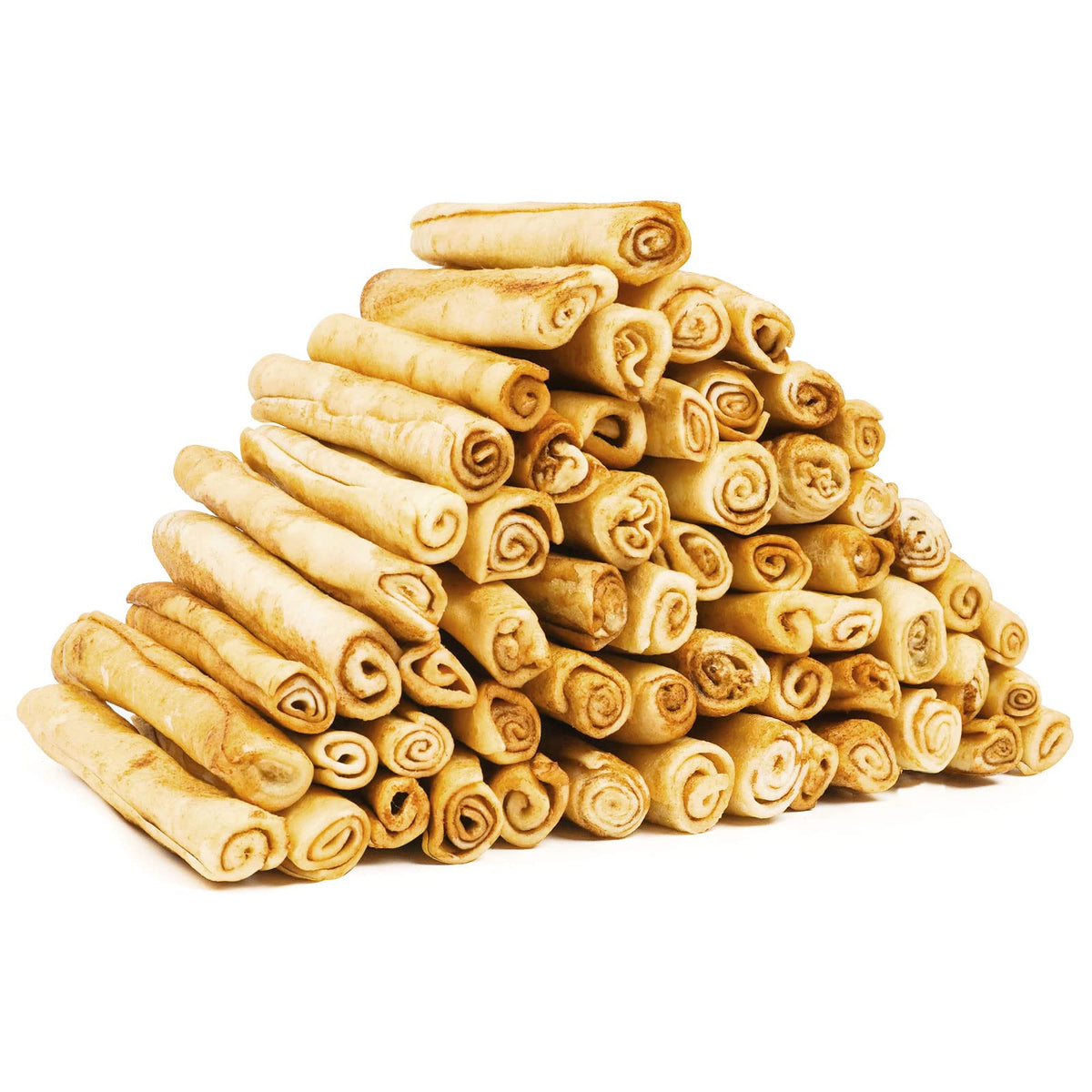 MON2SUN rollos trenzados de cuero crudo, 6,5 pulgadas, para cachorros.