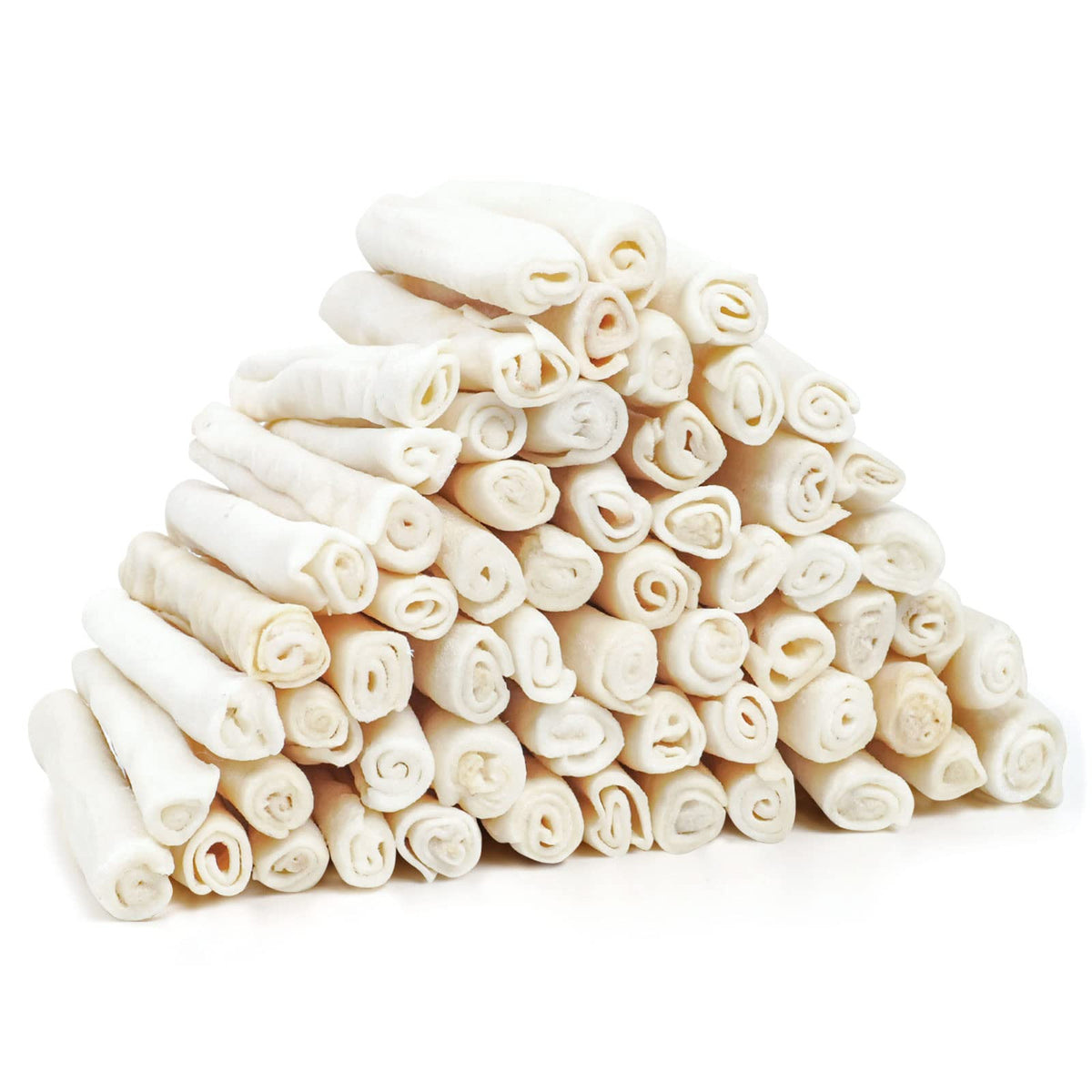 MON2SUN Rollos de hueso crudo torcidos para perros pequeños, mordida duradera